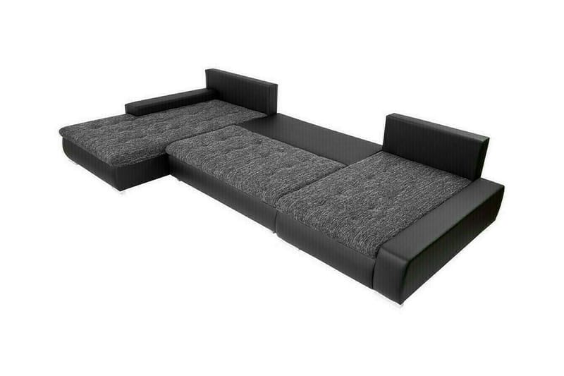 Kintore 4-sits Hörnbäddsoffa NO_BRAND Dark grey - Möbler - Vardagsrum - Bäddsoffor - U bäddsoffa