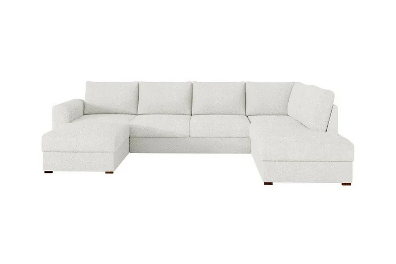 Kintore 4-sits Hörnbäddsoffa NO_BRAND White - Möbler - Vardagsrum - Bäddsoffor - U bäddsoffa