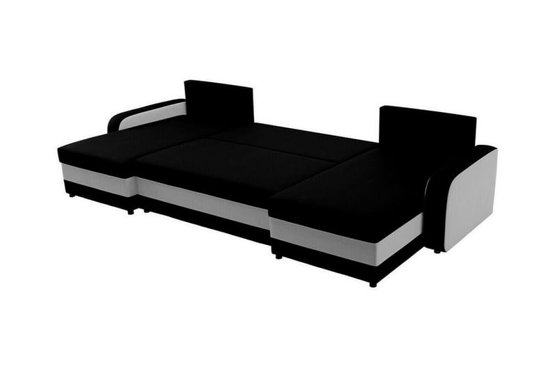 Kintore 4-sits Hörnbäddsoffa Svart/Grå - Möbler - Vardagsrum - Bäddsoffor - Hörnbäddsoffa