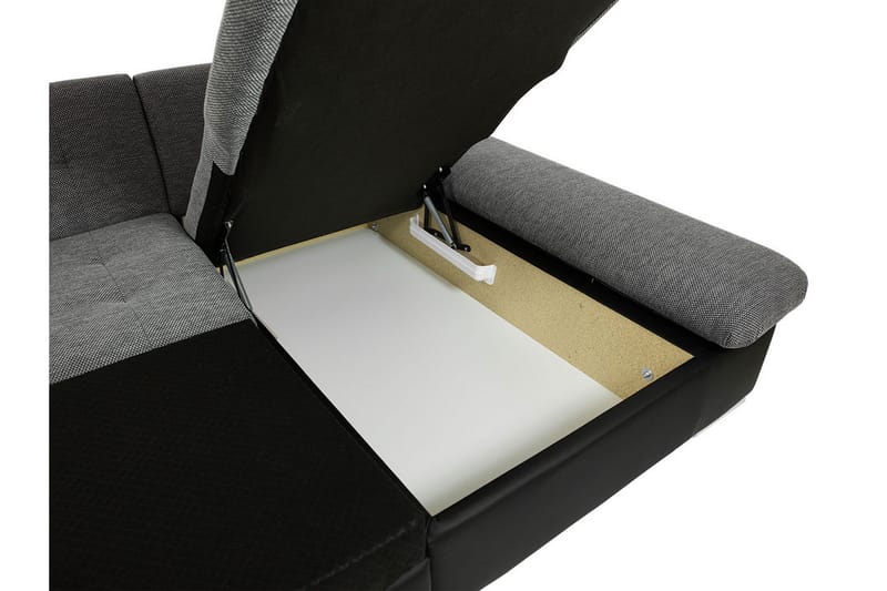 Kintore 4-sits Hörnbäddsoffa Vit/Trä - Möbler - Vardagsrum - Bäddsoffor - Hörnbäddsoffa
