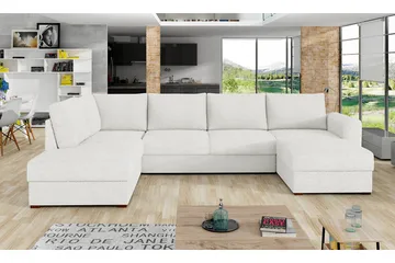 Kintore 4-sits Hörnbäddsoffa White - Möbler - Vardagsrum - Bäddsoffor - U bäddsoffa