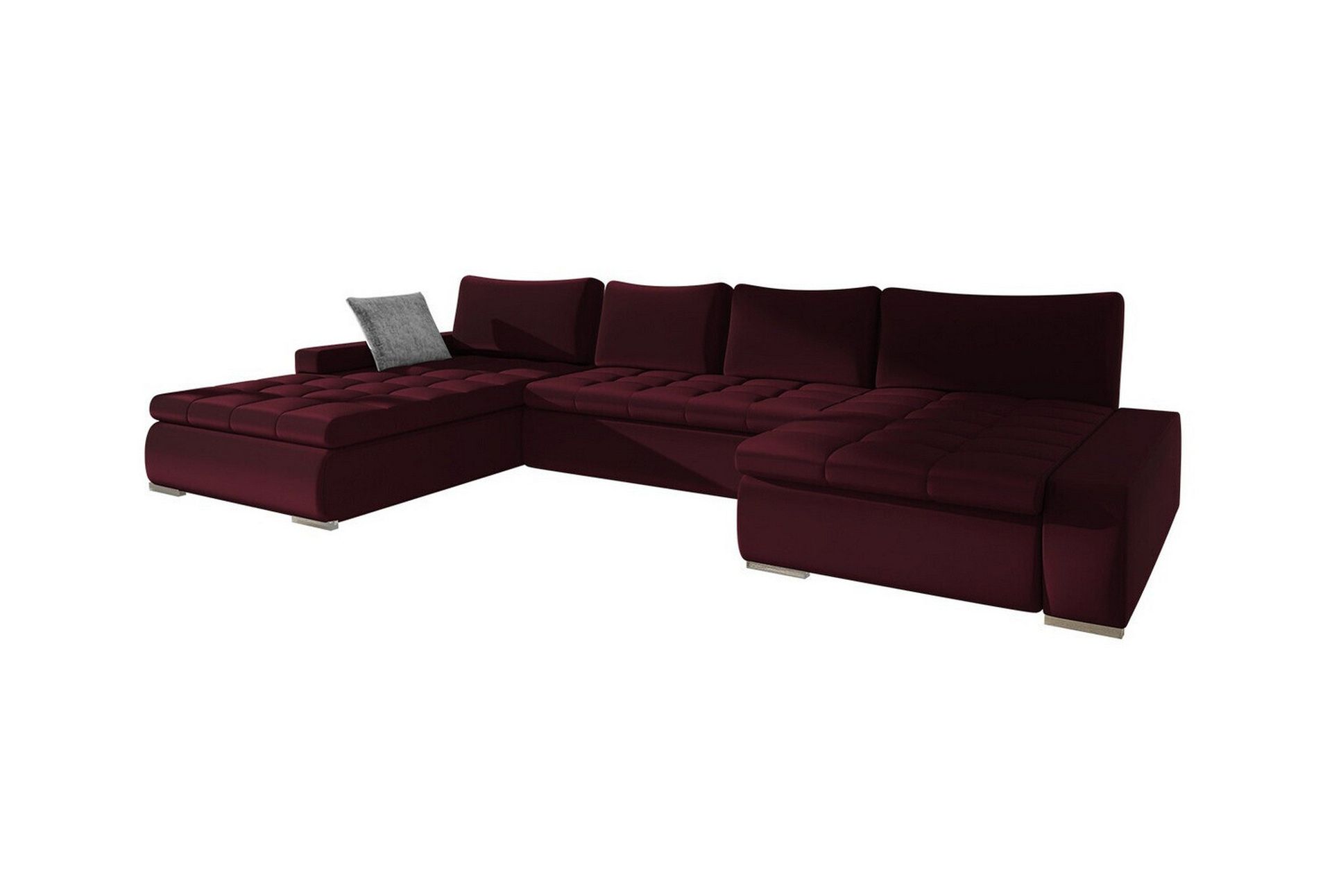 kintore 4-sits hörnbäddsoffa wine red -