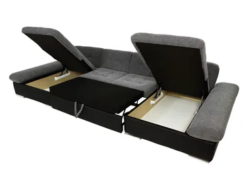 Kintore 5-sits Hörnbäddsoffa Dark grey - Möbler - Vardagsrum - Bäddsoffor - U bäddsoffa