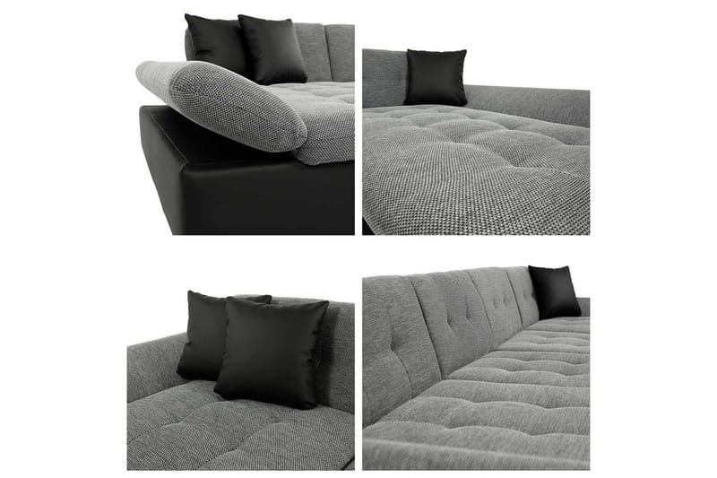 Kintore 5-sits Hörnbäddsoffa Dark grey - Möbler - Vardagsrum - Bäddsoffor - Hörnbäddsoffa