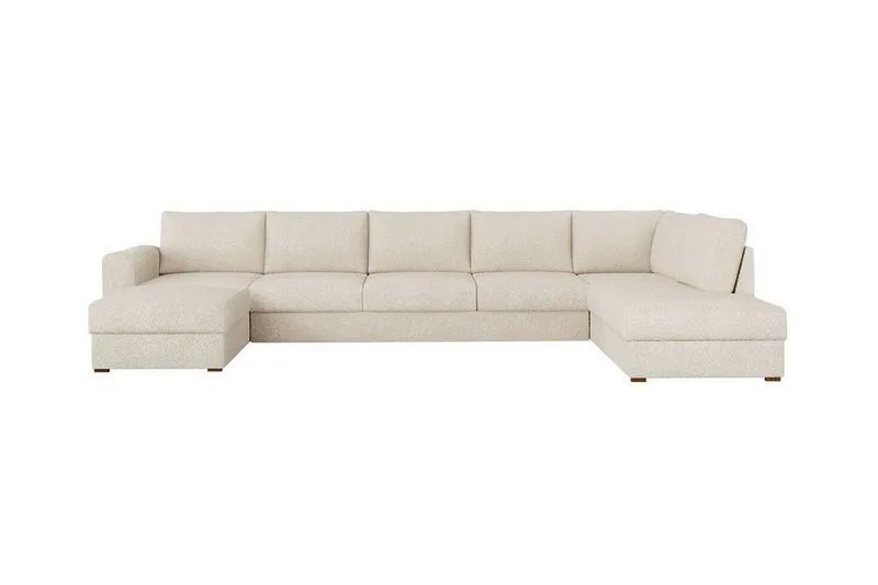 Kintore 6-sits Hörnbäddsoffa NO_BRAND White - Möbler - Vardagsrum - Bäddsoffor - Hörnbäddsoffa