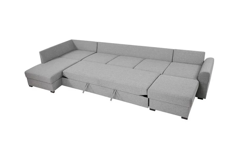 Kintore 6-sits Hörnbäddsoffa NO_BRAND White - Möbler - Vardagsrum - Bäddsoffor - Hörnbäddsoffa