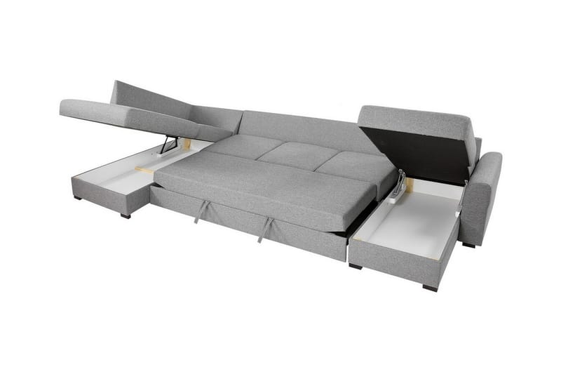 Kintore 6-sits Hörnbäddsoffa Vit - Möbler - Vardagsrum - Bäddsoffor - Hörnbäddsoffa