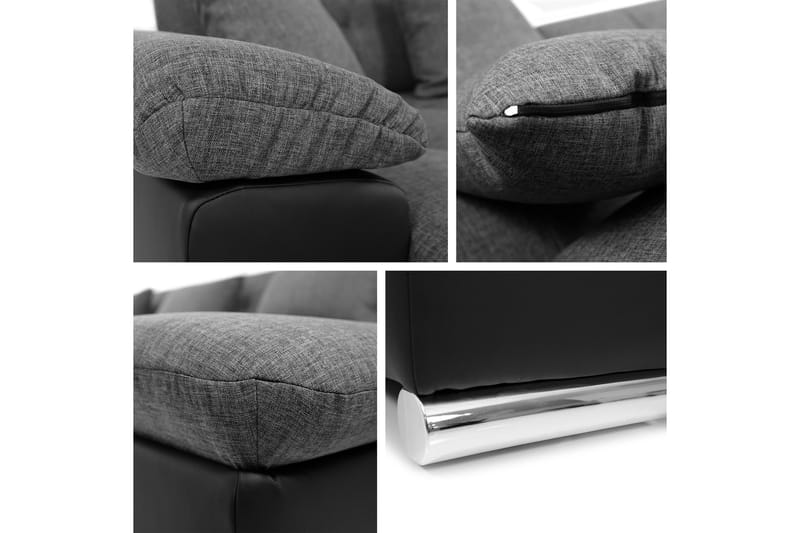 Kinzer Bäddsoffa Dubbeldivan 4-sits - Grå - Möbler - Vardagsrum - Bäddsoffor - U bäddsoffa