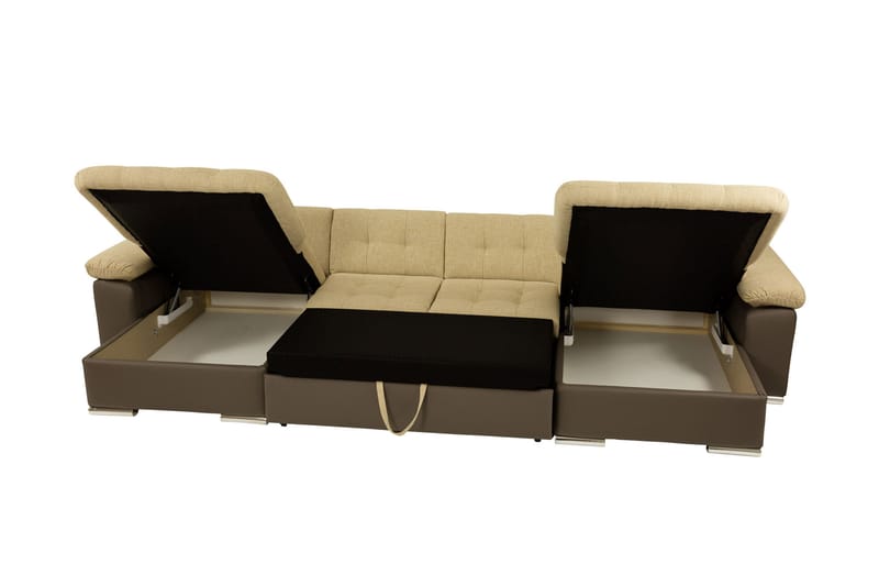 Kinzer Bäddsoffa Dubbeldivan 4-sits - Grön - Möbler - Vardagsrum - Bäddsoffor - U bäddsoffa