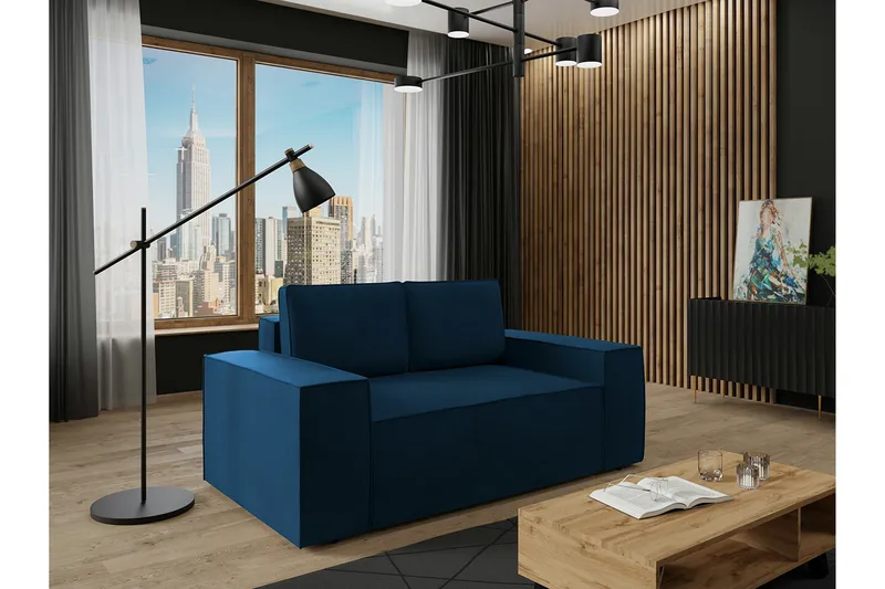 Knocklong 2-sits Bäddsoffa - Blå - Möbler - Vardagsrum - Bäddsoffor