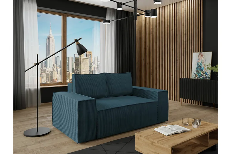 Knocklong 2-sits Bäddsoffa - Blå - Möbler - Vardagsrum - Bäddsoffor