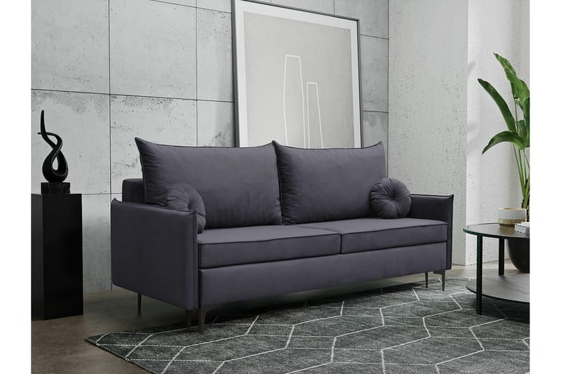 Knocklong 2-sits Bäddsoffa Dark grey - Möbler - Vardagsrum - Bäddsoffor