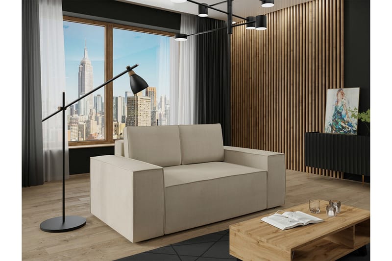 Knocklong 2-sits Bäddsoffa - Ljusbrun - Möbler - Vardagsrum - Bäddsoffor