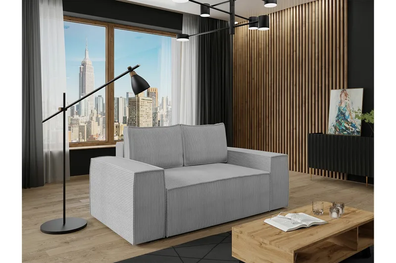 Knocklong 2-sits Bäddsoffa - Ljusgrå - Möbler - Vardagsrum - Bäddsoffor