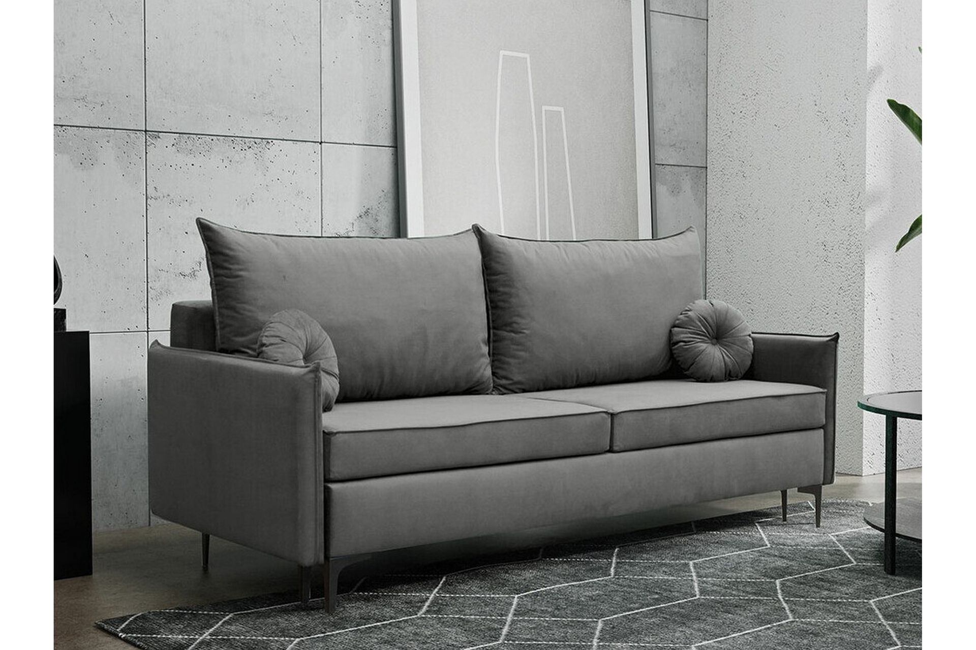 Knocklong 2-sits Bäddsoffa Mörkgrå - Möbler - Vardagsrum - Bäddsoffor