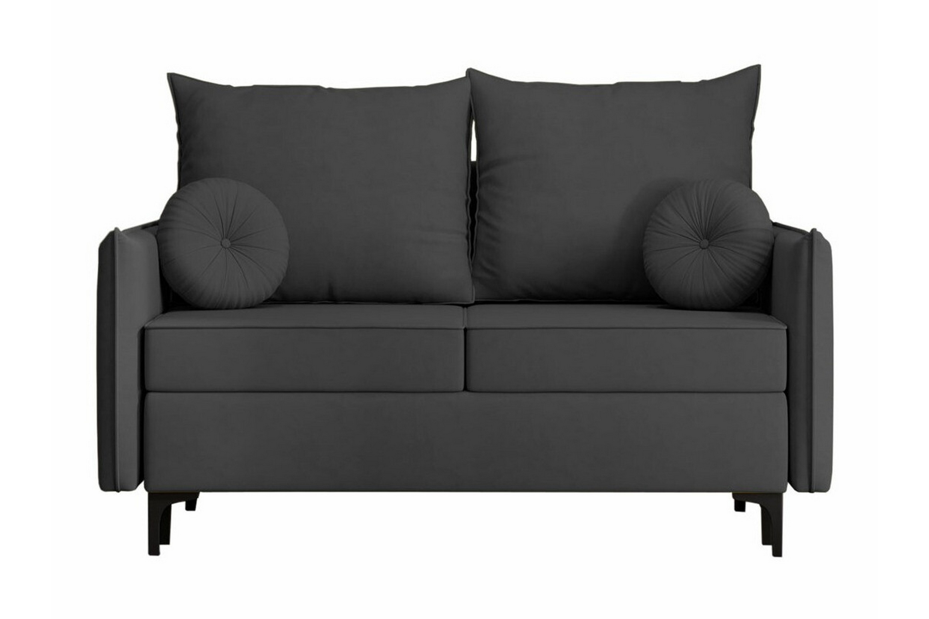 knocklong 2-sits bäddsoffa mörkgrå -