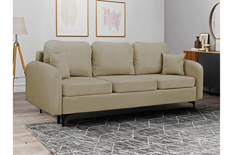 Knocklong 2-sits Bäddsoffa NO_BRAND beige - Möbler - Vardagsrum - Bäddsoffor