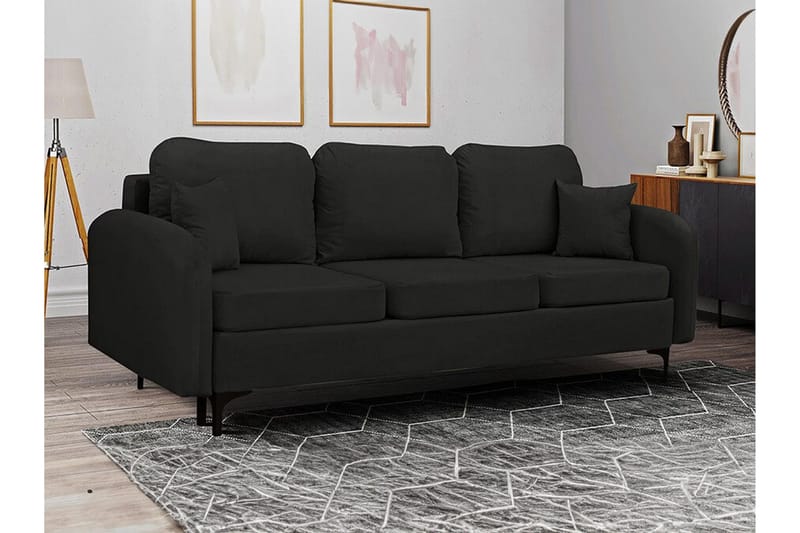 Knocklong 2-sits Bäddsoffa NO_BRAND Black - Möbler - Vardagsrum - Bäddsoffor