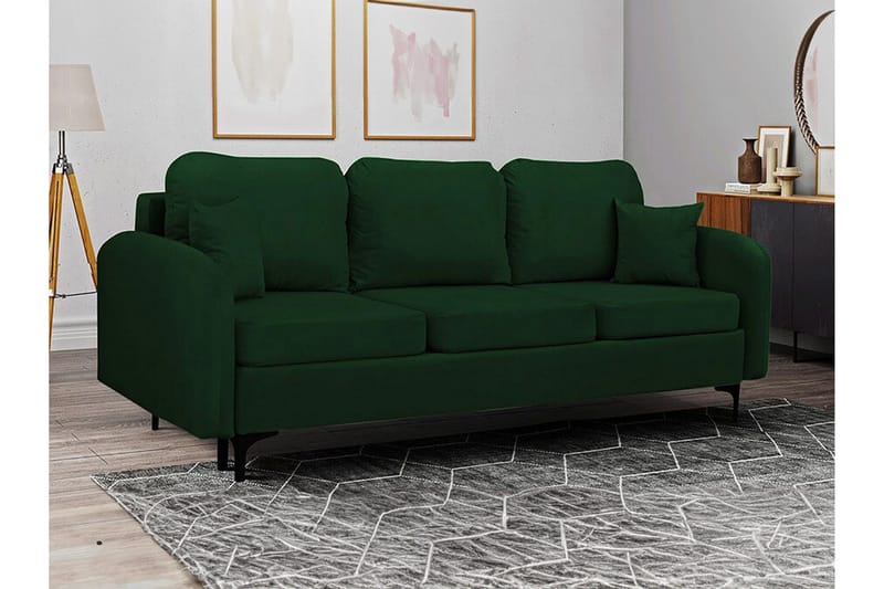 Knocklong 2-sits Bäddsoffa NO_BRAND Dark green - Möbler - Vardagsrum - Bäddsoffor