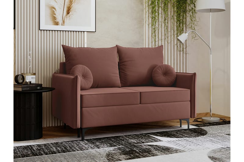 Knocklong 2-sits Bäddsoffa Rosa - Möbler - Vardagsrum - Bäddsoffor
