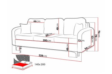 Knocklong 2-sits Bäddsoffa - Möbler - Vardagsrum - Bäddsoffor