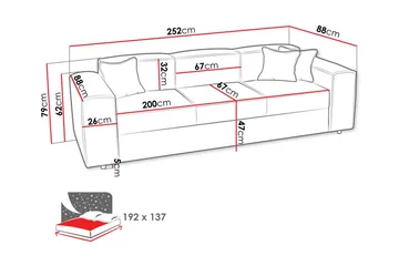 Knocklong 3-sits Bäddsoffa - Möbler - Vardagsrum - Bäddsoffor