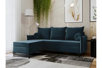 Knocklong 3-sits Hörnbäddsoffa - Blå - Möbler - Vardagsrum - Bäddsoffor
