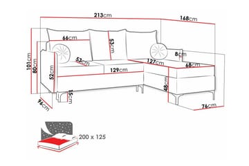 Knocklong 3-sits Hörnbäddsoffa - Cream - Möbler - Vardagsrum - Bäddsoffor