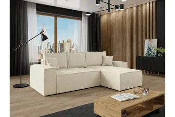 Knocklong 3-sits Hörnbäddsoffa - Cream - Möbler - Vardagsrum - Bäddsoffor