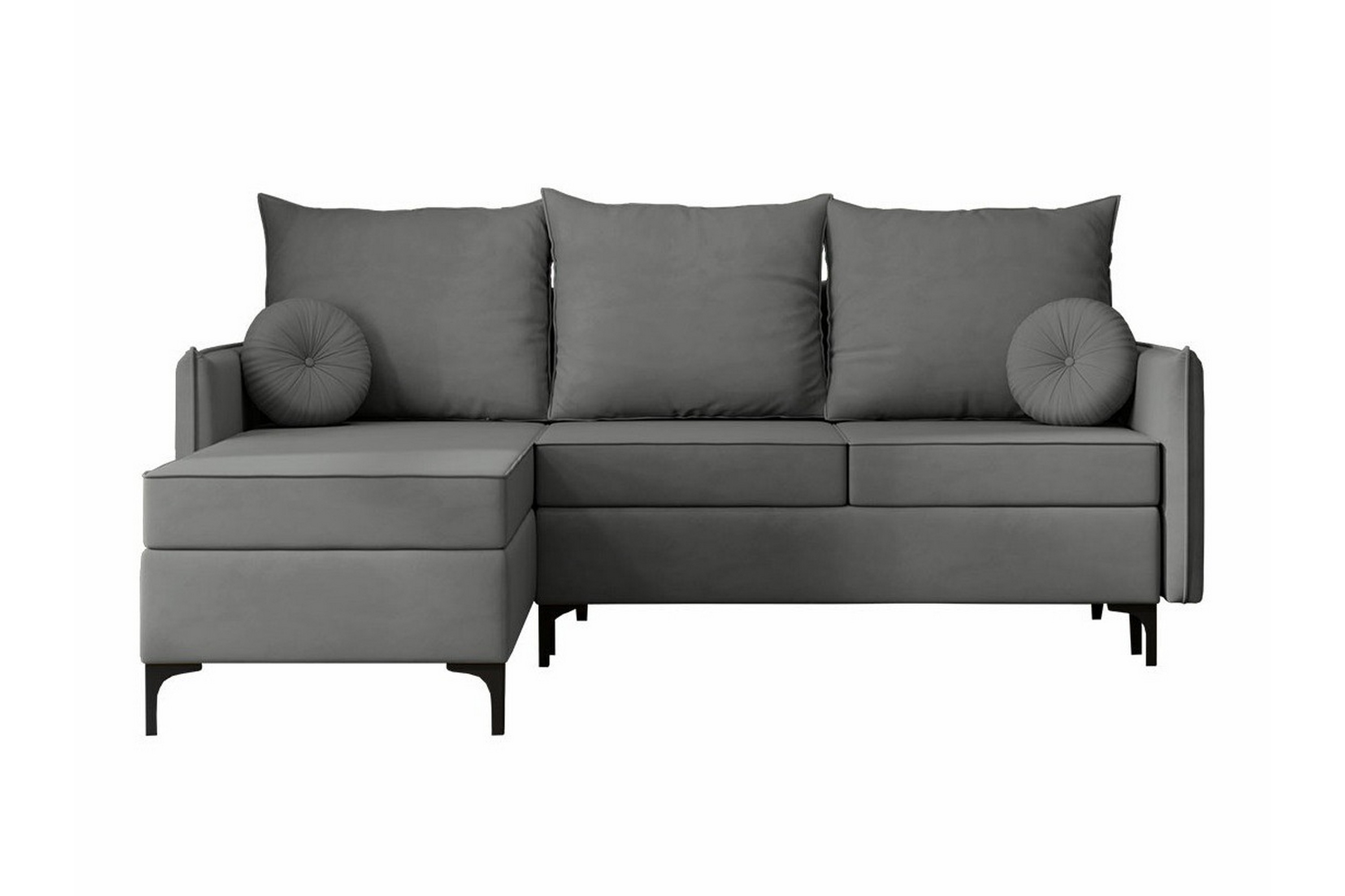 knocklong 3-sits hörnbäddsoffa grå -