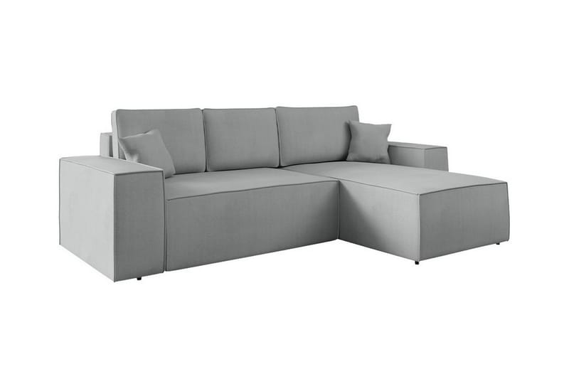 Knocklong 3-sits Hörnbäddsoffa Grå - Möbler - Vardagsrum - Bäddsoffor - Hörnbäddsoffa