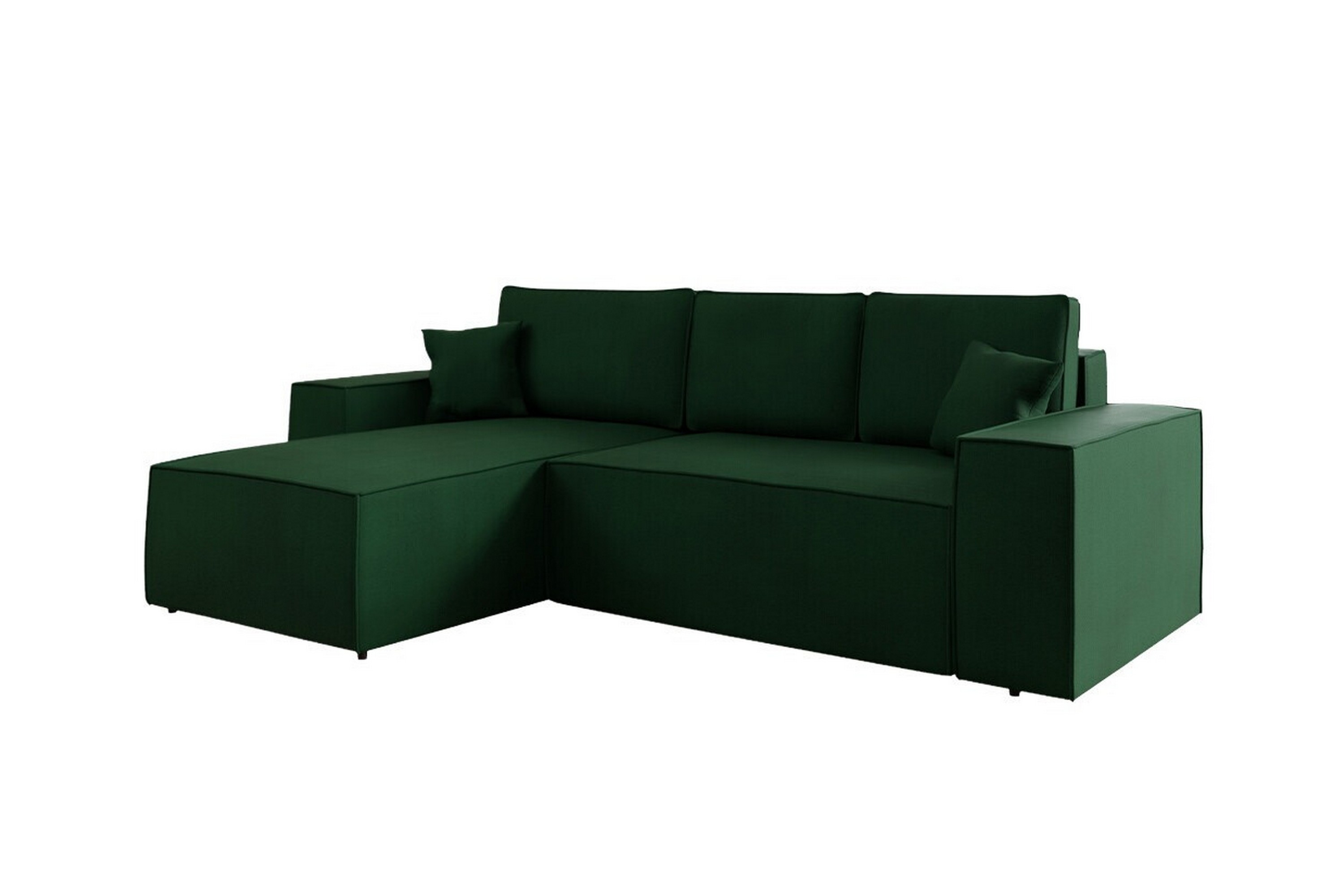 knocklong 3-sits hörnbäddsoffa grön -