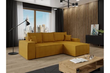 Knocklong 3-sits Hörnbäddsoffa - Gul - Möbler - Vardagsrum - Bäddsoffor