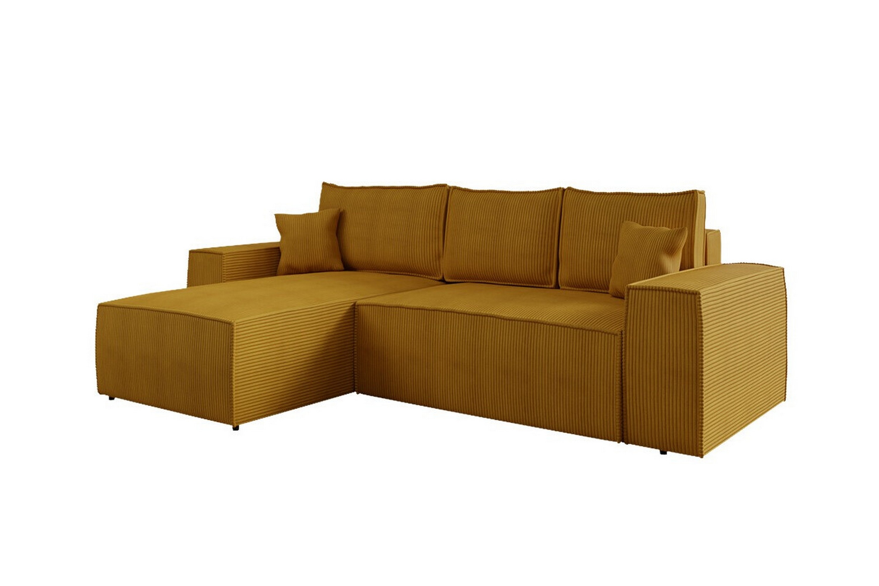 knocklong 3-sits hörnbäddsoffa gul -