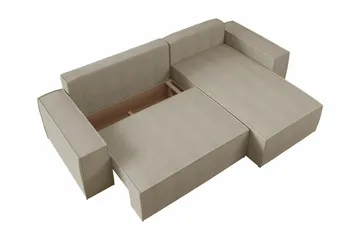 Knocklong 3-sits Hörnbäddsoffa - Ljusgrå - Möbler - Vardagsrum - Bäddsoffor