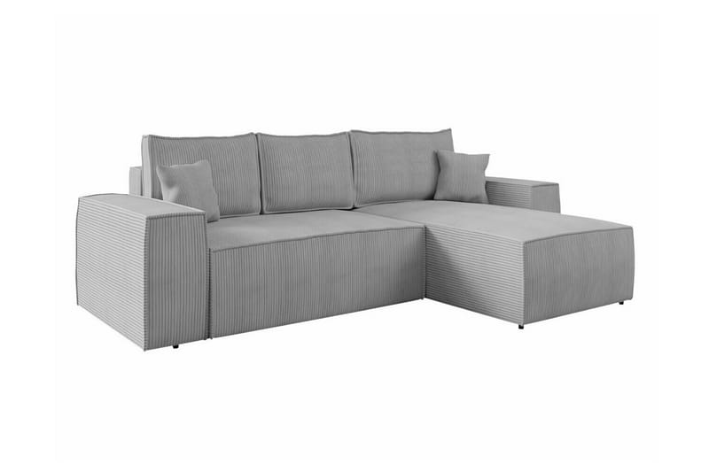 Knocklong 3-sits Hörnbäddsoffa Ljusgrå - Möbler - Vardagsrum - Bäddsoffor - Hörnbäddsoffa