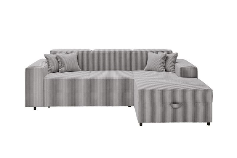 Knocklong 3-sits Hörnbäddsoffa Ljusgrå - Möbler - Vardagsrum - Bäddsoffor - Hörnbäddsoffa