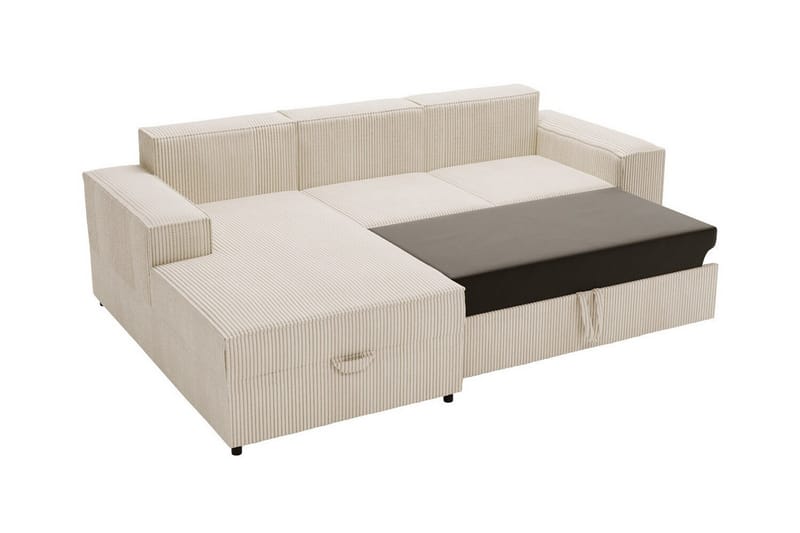 Knocklong 3-sits Hörnbäddsoffa Ljusgrå - Möbler - Vardagsrum - Bäddsoffor - Hörnbäddsoffa
