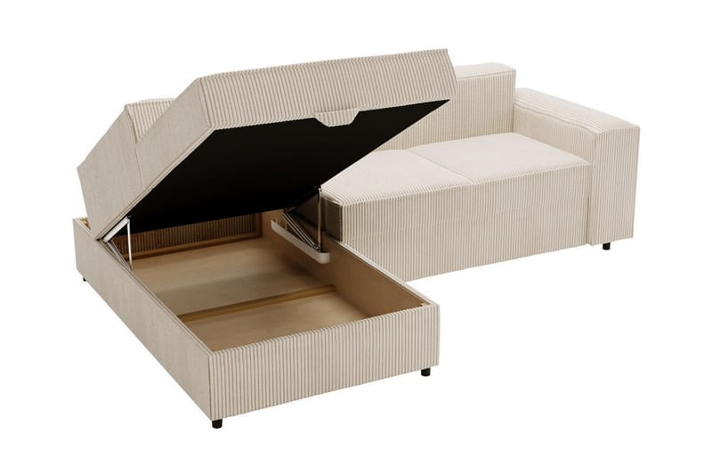 Knocklong 3-sits Hörnbäddsoffa Ljusgrå - Möbler - Vardagsrum - Bäddsoffor - Hörnbäddsoffa