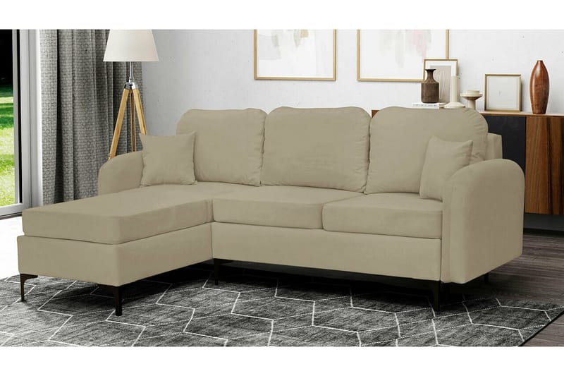Knocklong 3-sits Hörnbäddsoffa Ljusgrön - Möbler - Vardagsrum - Bäddsoffor - Hörnbäddsoffa