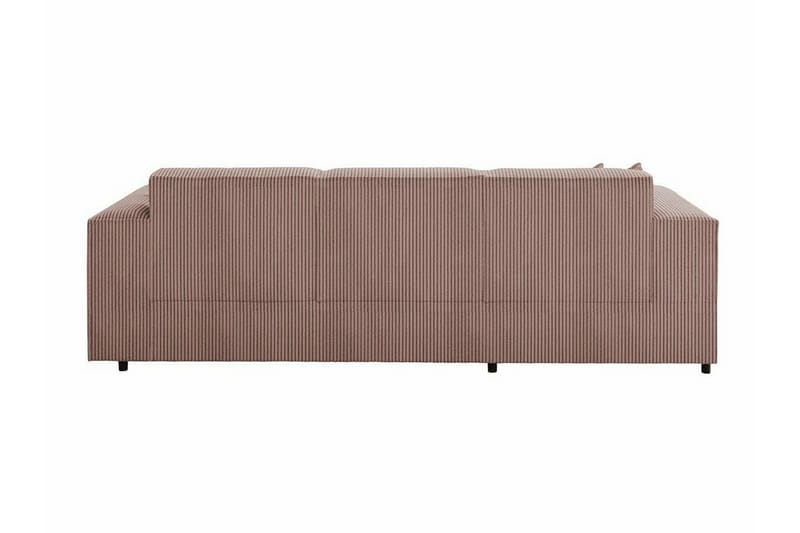 Knocklong 3-sits Hörnbäddsoffa Ljusrosa/Creme - Möbler - Vardagsrum - Bäddsoffor - Hörnbäddsoffa