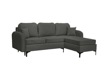 Knocklong 3-sits Hörnbäddsoffa Mörkgrå - Möbler - Vardagsrum - Bäddsoffor - Hörnbäddsoffa