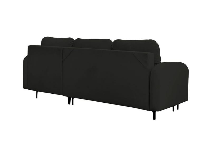 Knocklong 3-sits Hörnbäddsoffa NO_BRAND Black - Möbler - Vardagsrum - Bäddsoffor - Hörnbäddsoffa