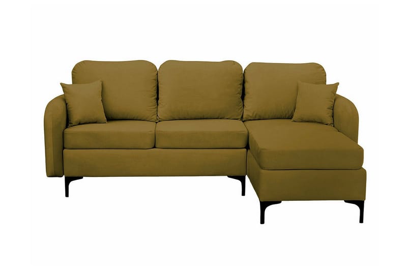 Knocklong 3-sits Hörnbäddsoffa NO_BRAND Yellow-Green - Möbler - Vardagsrum - Bäddsoffor - Hörnbäddsoffa