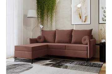 Knocklong 3-sits Hörnbäddsoffa - Rosa - Möbler - Vardagsrum - Bäddsoffor