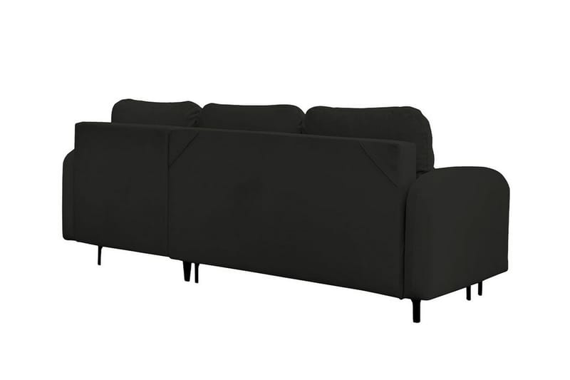 Knocklong 3-sits Hörnbäddsoffa Svart - Möbler - Vardagsrum - Bäddsoffor - Hörnbäddsoffa