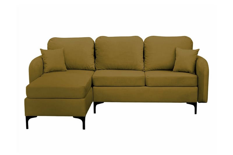 Knocklong 3-sits Hörnbäddsoffa Yellow/Green - Möbler - Vardagsrum - Bäddsoffor - Hörnbäddsoffa