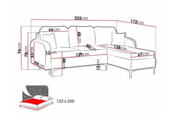 Knocklong 3-sits Hörnbäddsoffa - Möbler - Vardagsrum - Bäddsoffor