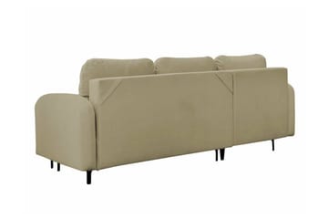 Knocklong 3-sits Vänster Bäddsoffa med Schäslong i Tyg - Sandbeige - Möbler - Vardagsrum - Bäddsoffor
