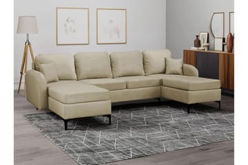 Knocklong 4-sits Hörnbäddsoffa beige - Möbler - Vardagsrum - Bäddsoffor - U bäddsoffa